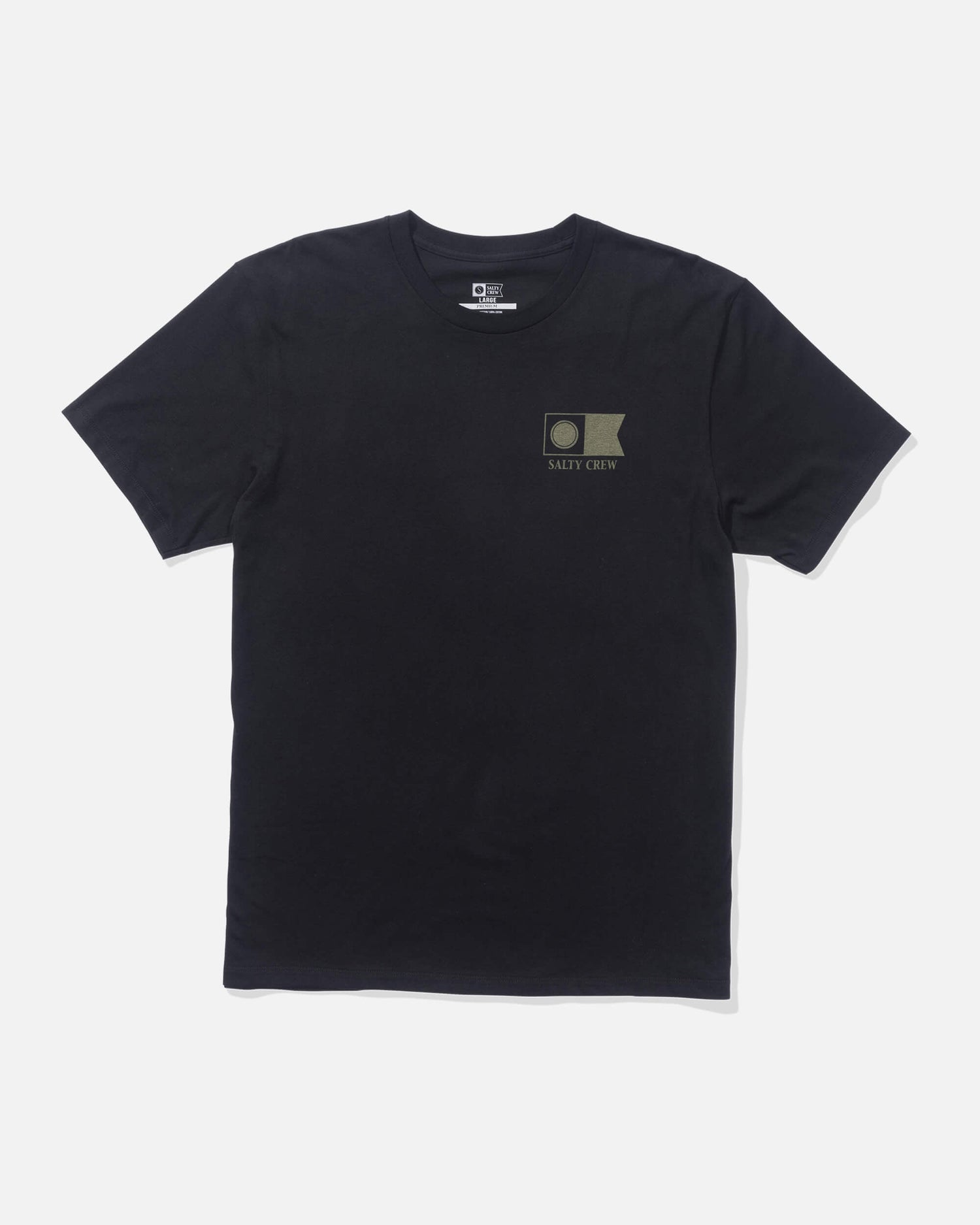 Salty crew T-SHIRTS S/S Flagship Ss Tee - Black in Black