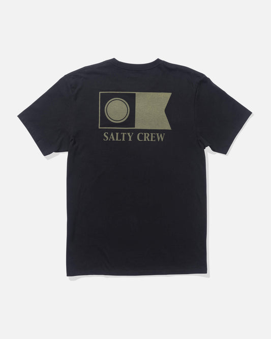 Salty crew T-SHIRTS S/S Flagship Ss Tee - Black in Black