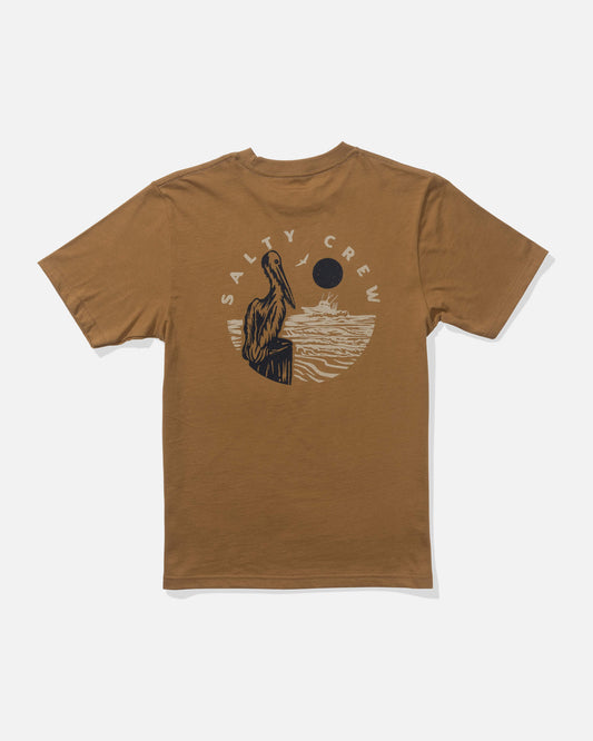 Salty crew T-SHIRTS S/S Stakeout  Ss Tee Kids - Caramel in Caramel