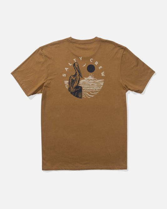 Salty crew T-SHIRTS S/S Stakeout Ss Tee - Caramel in Caramel