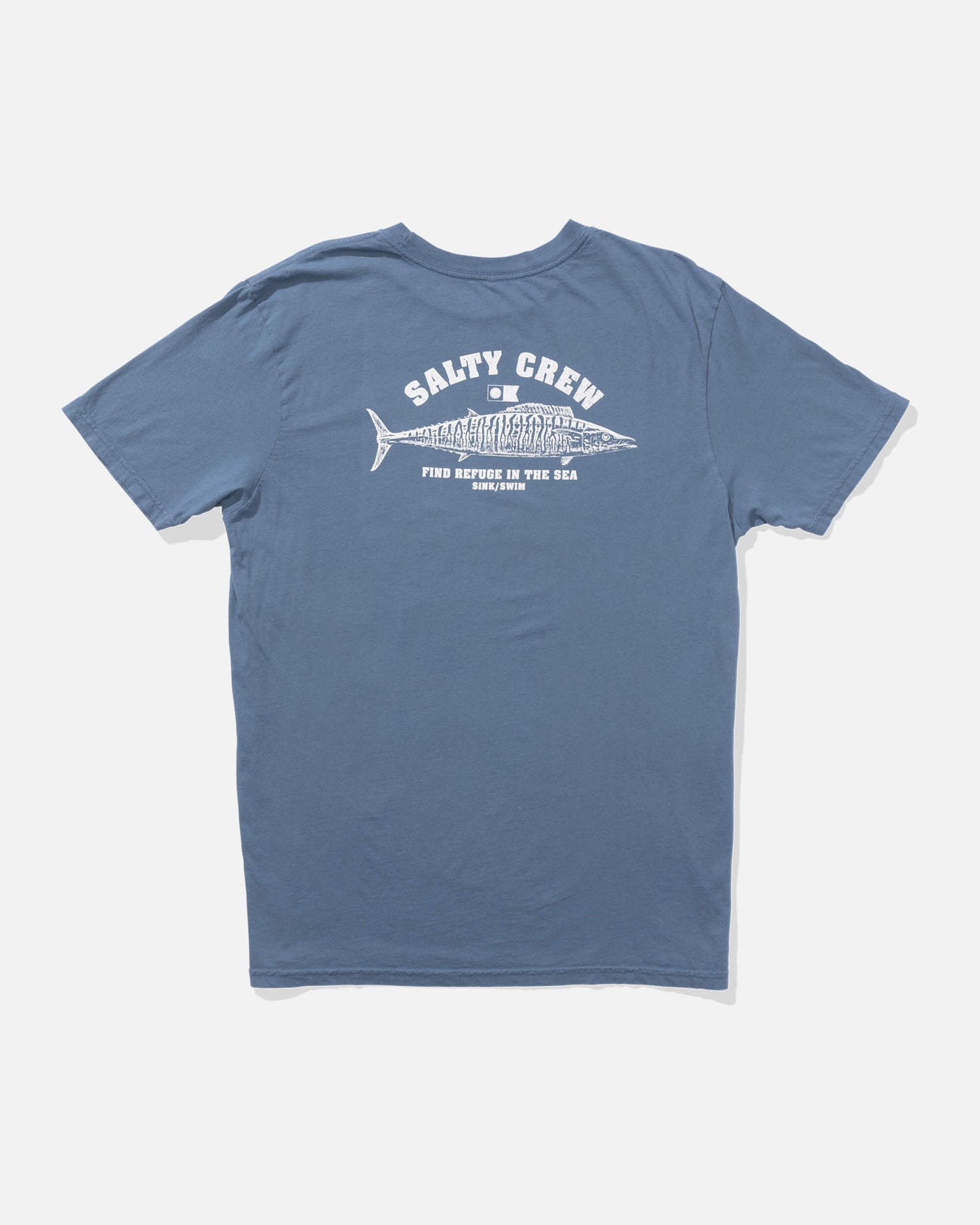 Salty crew T-SHIRTS S/S Wahoo Stamp Vintage Ss - Slate in Slate