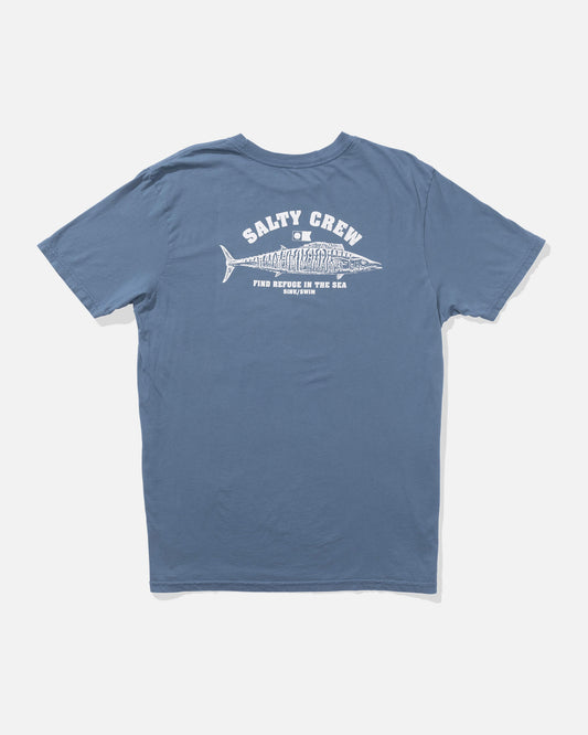 Salty crew T-SHIRTS S/S Wahoo Stamp Vintage Ss - Slate in Slate
