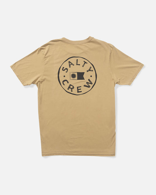 Salty crew T-SHIRTS S/S Watermark Vintage Ss Tee - Khaki in Khaki