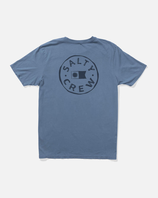 Salty crew T-SHIRTS S/S Watermark Vintage Ss Tee - Slate in Slate