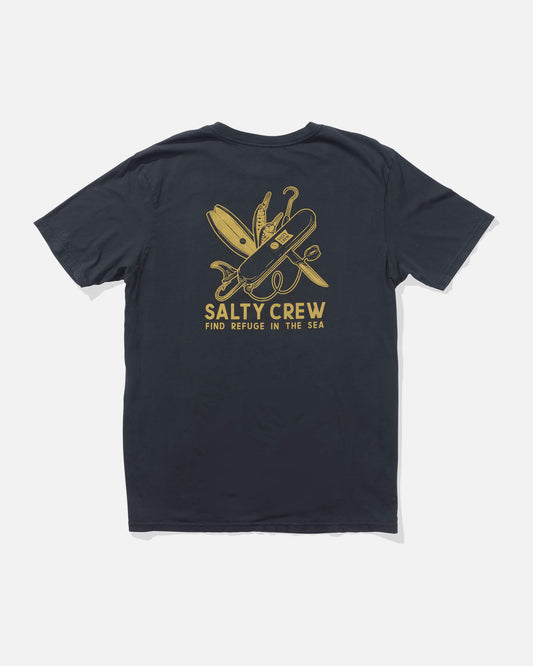 Salty crew T-SHIRTS S/S Pocket Knife Vintage Ss - Vintage Black in Vintage Black