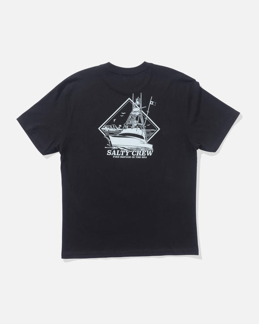 Salty crew T-SHIRTS S/S Vessel Classic Ss Tee - Black in Black