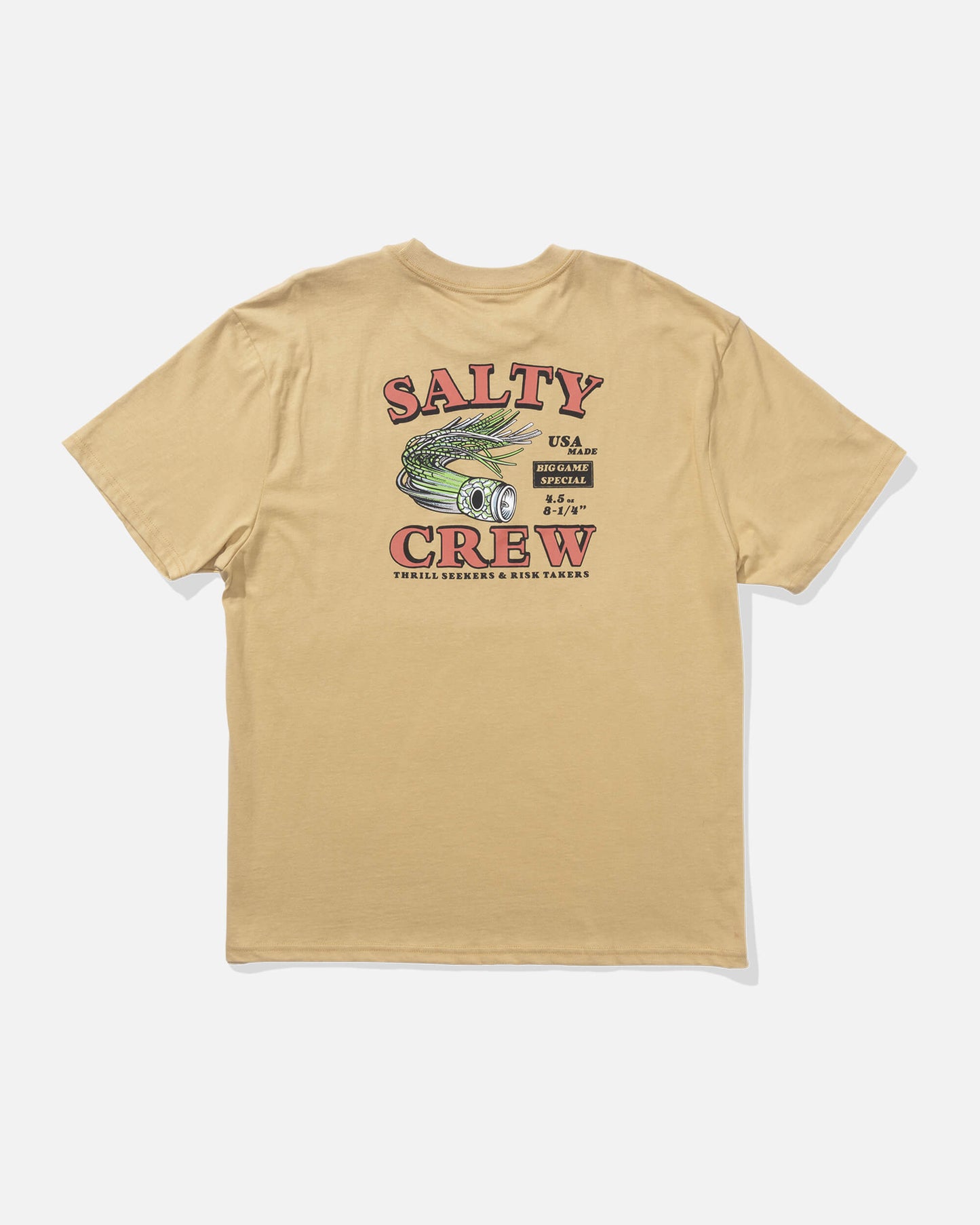 Salty crew T-SHIRTS S/S Lured Classic Ss Tee - Khaki in Khaki