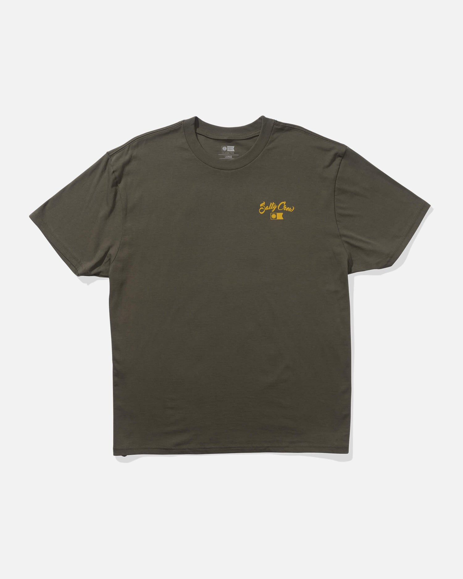 Salty crew T-SHIRTS S/S Red Fish Classic Ss Tee - Dusty Olive in Dusty Olive