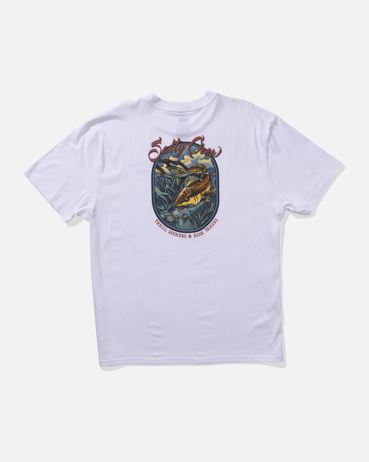 Salty crew T-SHIRTS S/S Red Fish Classic Ss Tee - White in White