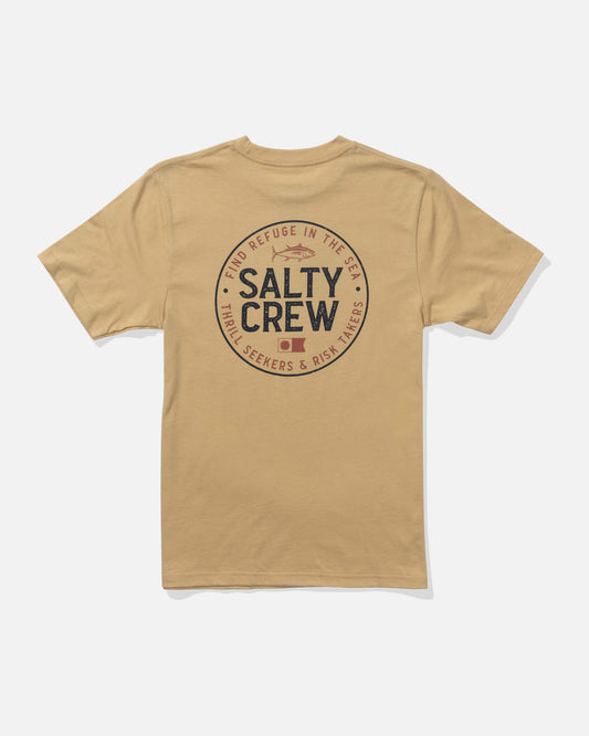 Salty crew T-SHIRTS S/S Legendary  Ss Tee Kids - Khaki in Khaki