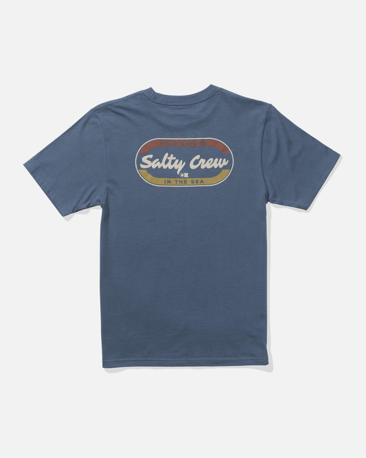 Salty crew T-SHIRTS S/S Capsule  Ss Tee Kids - Slate in Slate