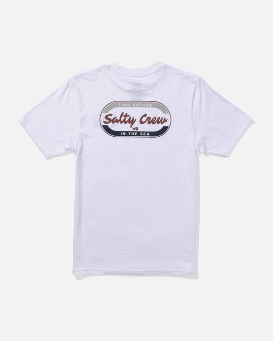 Salty crew T-SHIRTS S/S Capsule  Ss Tee Kids - White in White
