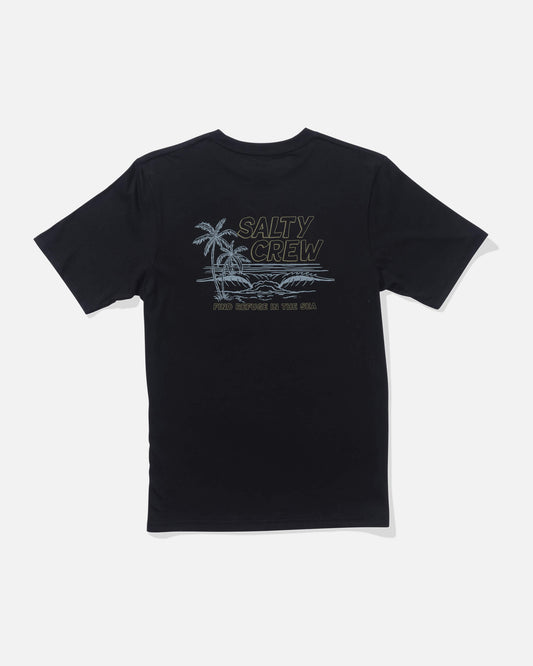 Salty crew T-SHIRTS S/S A Frame  Ss Tee Kids - Black in Black