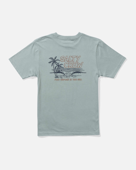 Salty crew T-SHIRTS S/S A Frame  Ss Tee Kids - Mackerel in Mackerel