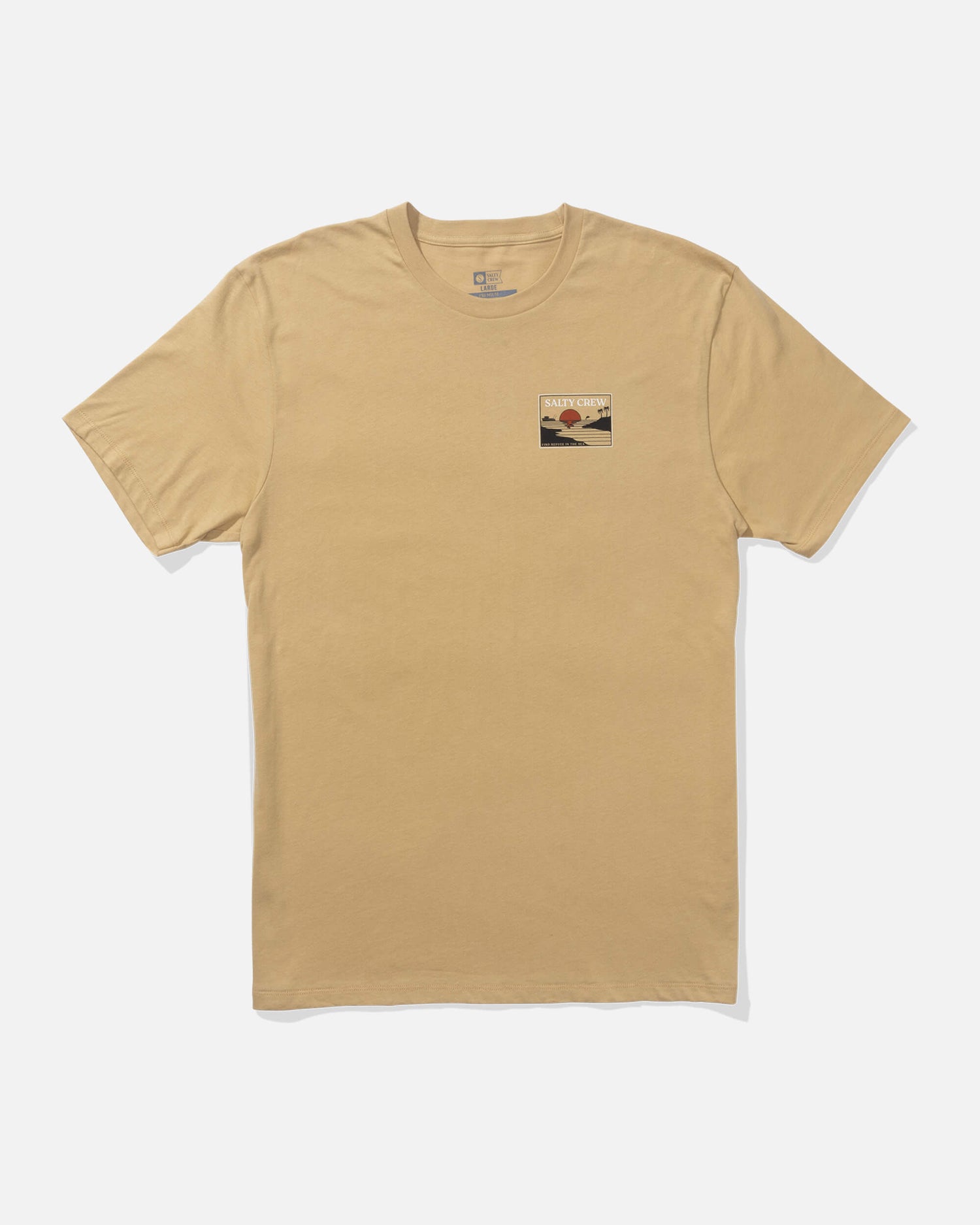 Salty crew T-SHIRTS S/S Reflection Ss Tee - Khaki in Khaki
