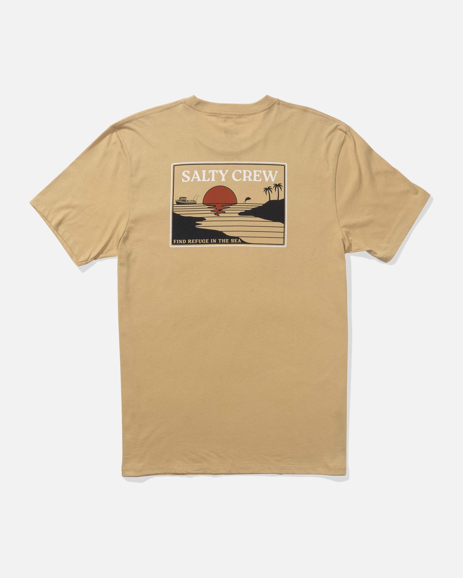 Salty crew T-SHIRTS S/S Reflection Ss Tee - Khaki in Khaki
