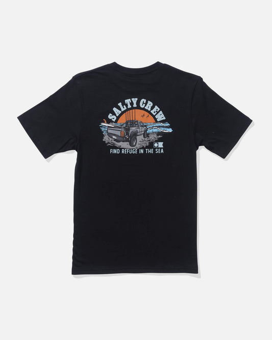 Salty crew T-SHIRTS S/S Lifted  Ss Tee Kids - Black in Black