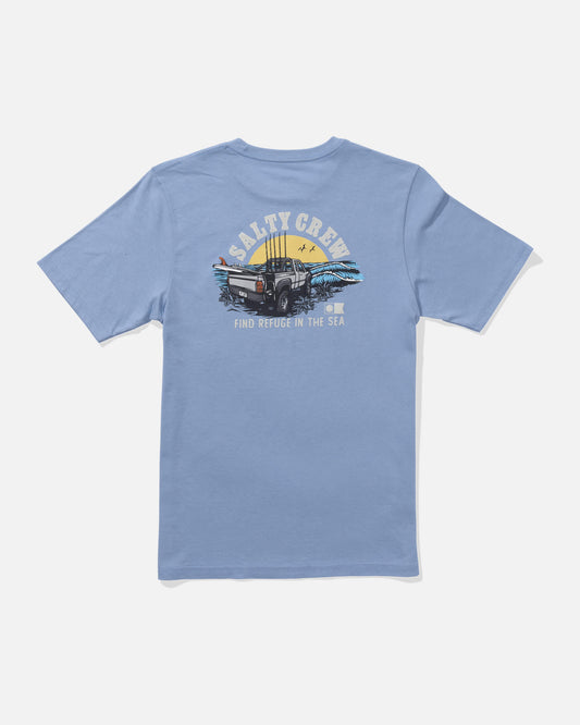 Salty crew T-SHIRTS S/S Lifted  Ss Tee Kids - Marine Blue in Marine Blue