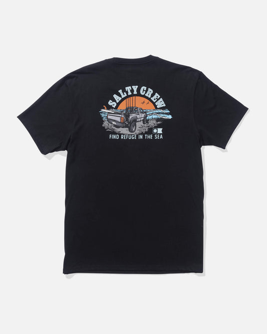 Salty crew T-SHIRTS S/S Lifted Ss Tee - Black in Black