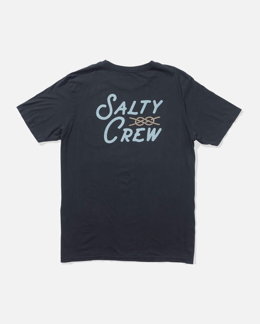 Salty crew T-SHIRTS S/S Splice Vintage Pocket Tee - Vintage Black in Vintage Black