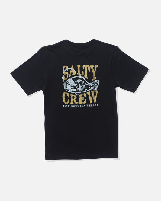 Salty crew T-SHIRTS S/S Briny  Ss Tee Kids - Black in Black