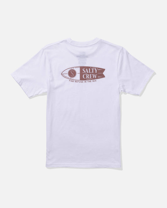Salty crew T-SHIRTS S/S Shaper  Ss Tee Kids - White in White