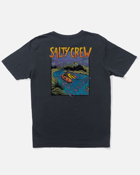 River Rats Ss Tee - Black