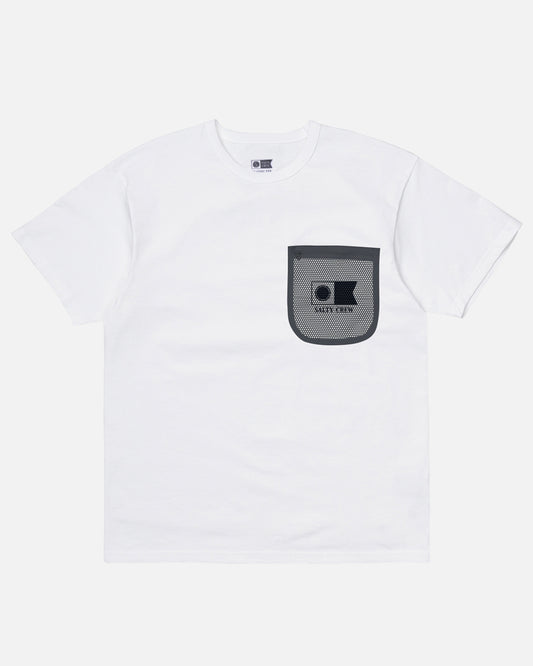 Real Oversized Ss Mesh Pocket - White