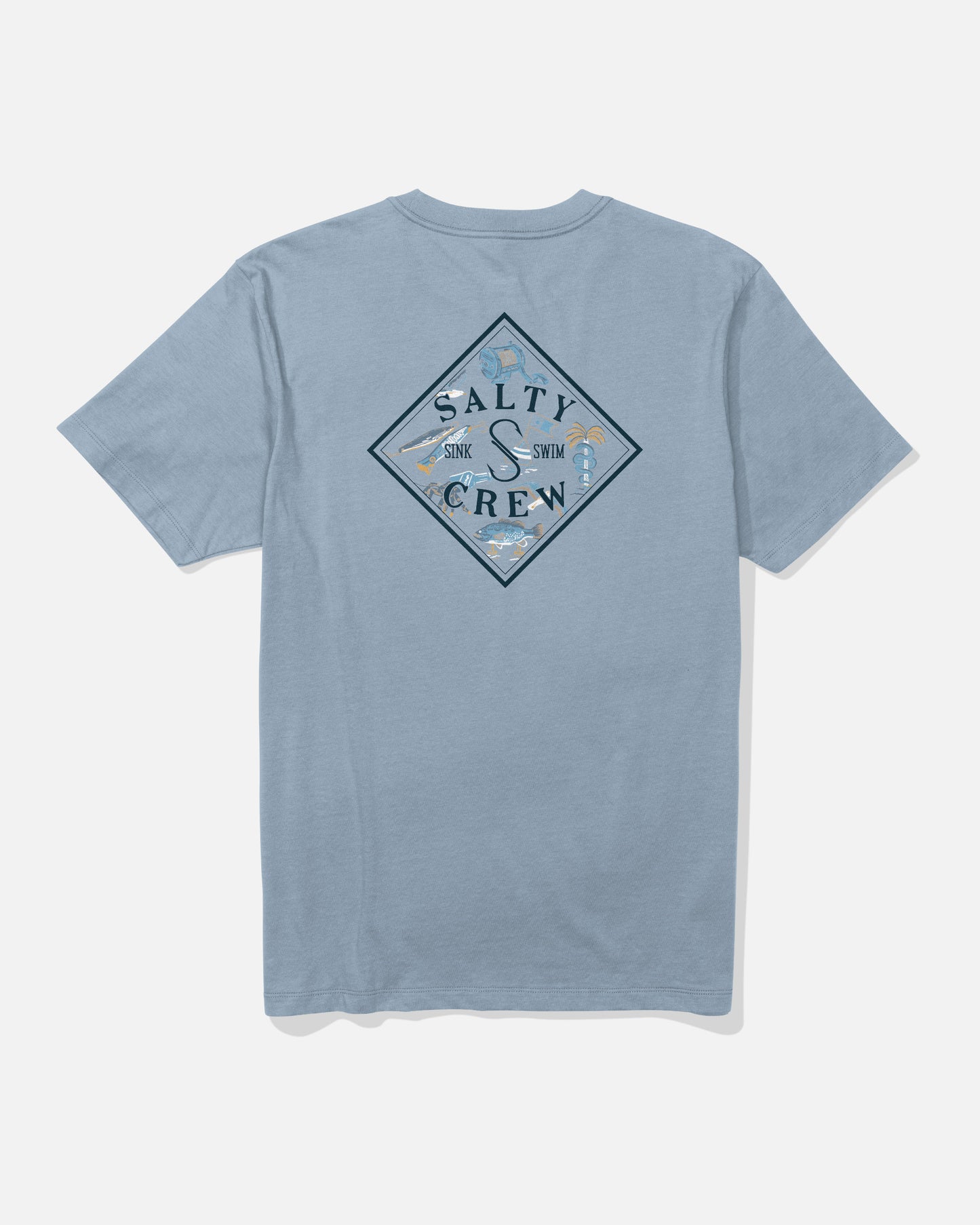Tippet Fill Ss Tee - Blue Fog