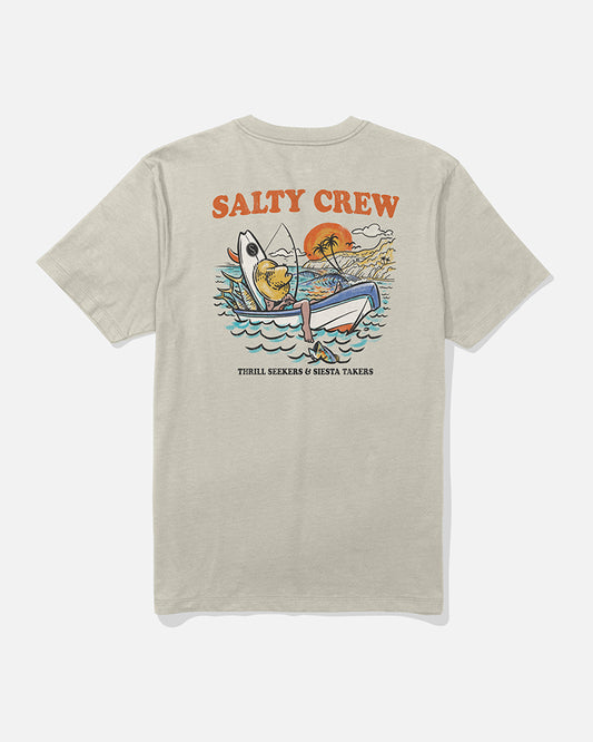 Down Time Ss Tee - Moonbeam