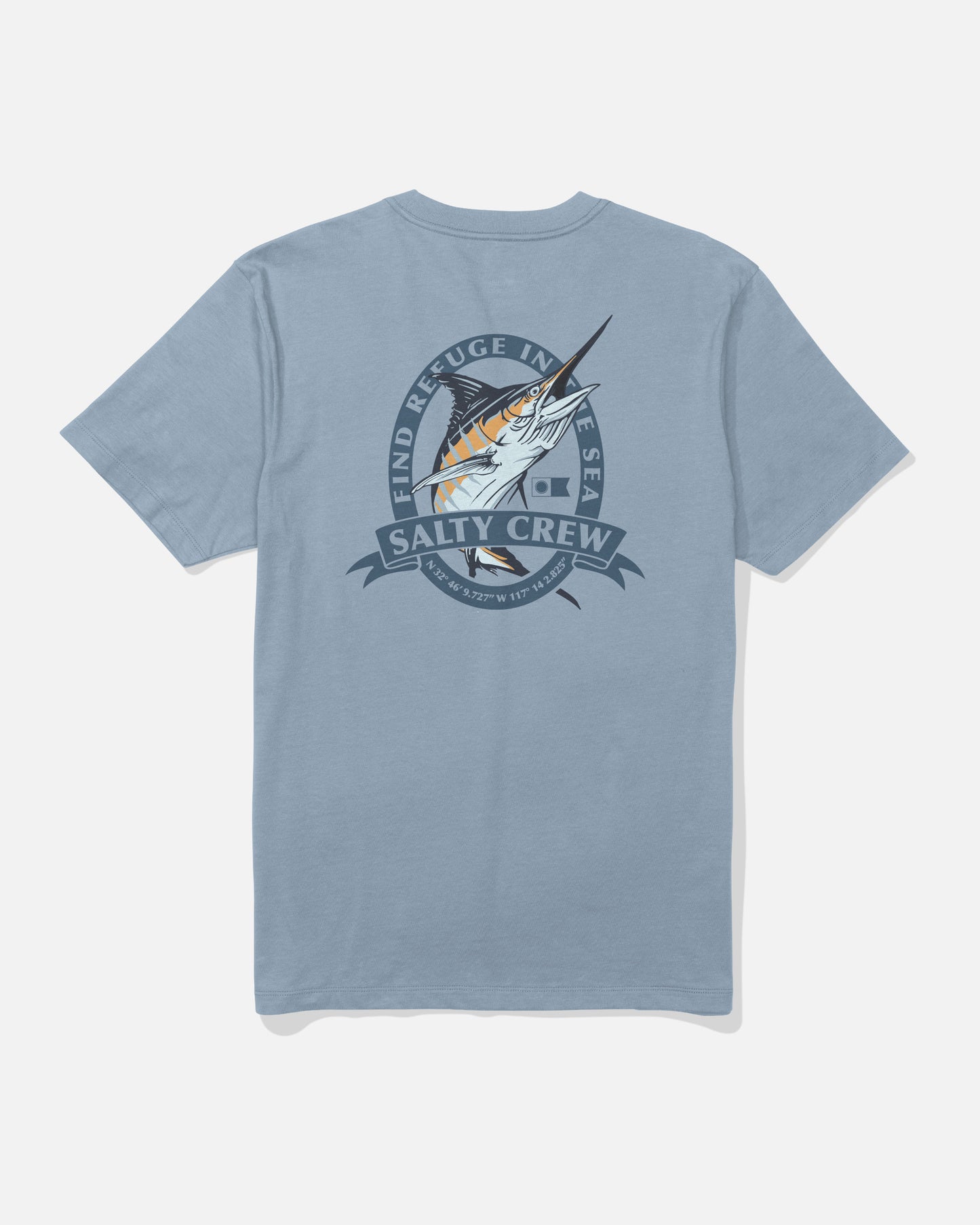 Bill Club Ss Tee - Blue Fog
