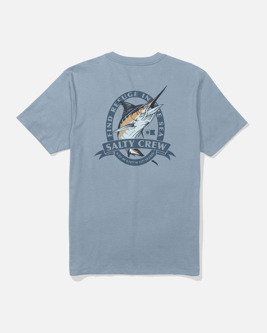 Bill Club Ss Tee - Blue Fog