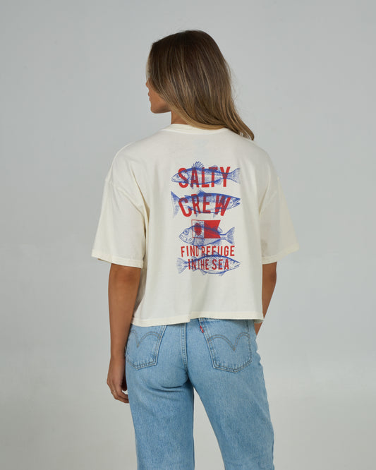 Fish Finder Skimmer Tee - Off White
