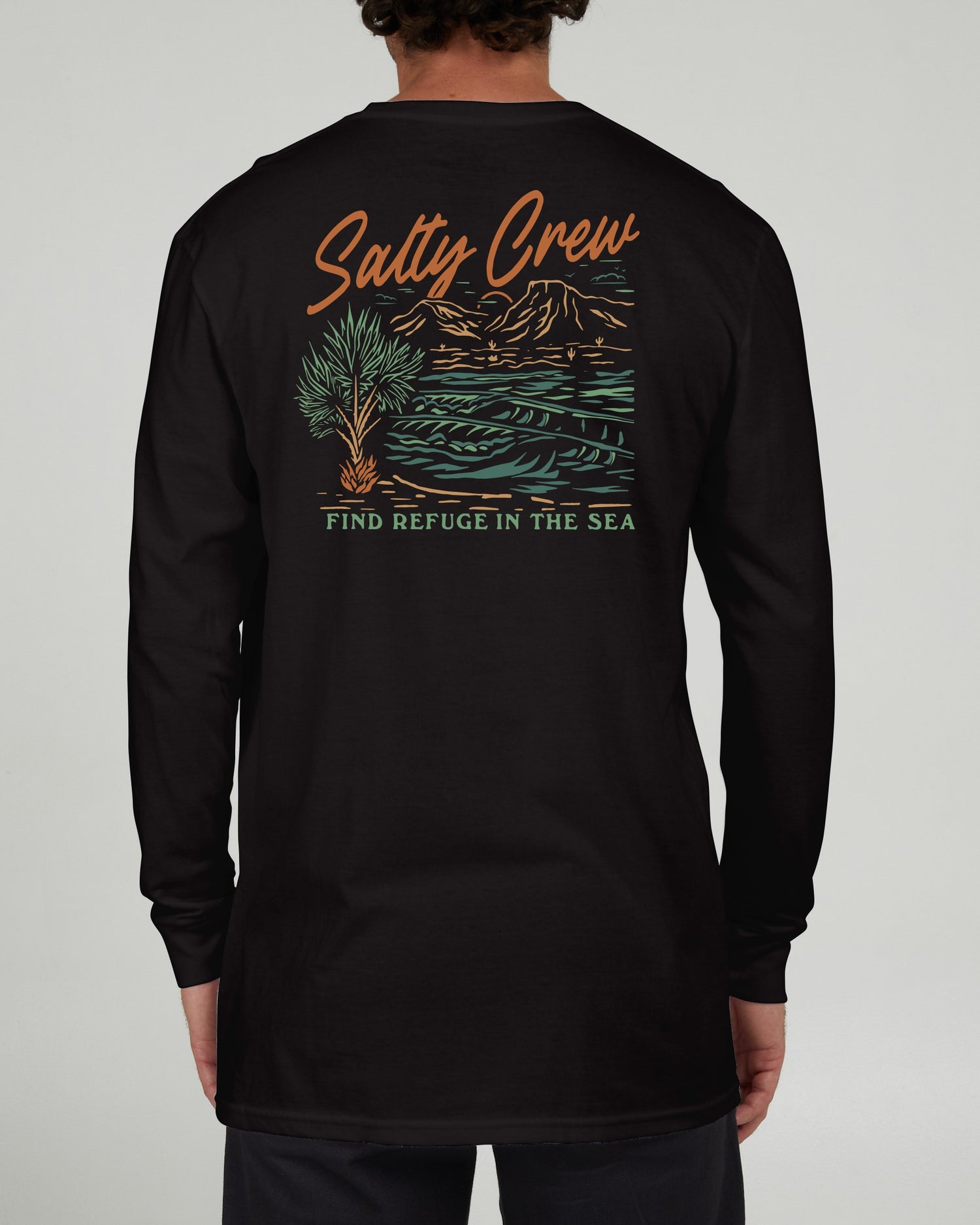 Salty Crew Men - Western Waves Classic L/S Tee - Black