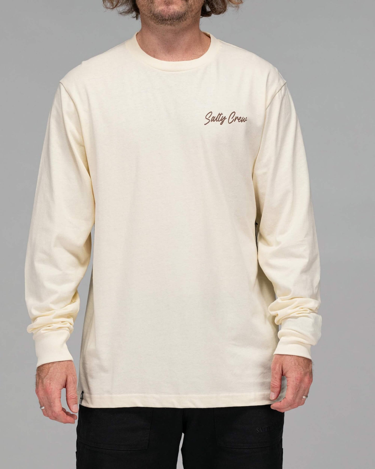 Salty crew T-SHIRTS L/S WESTERN WAVES CLASSIC L/S TEE - Bone in Bone