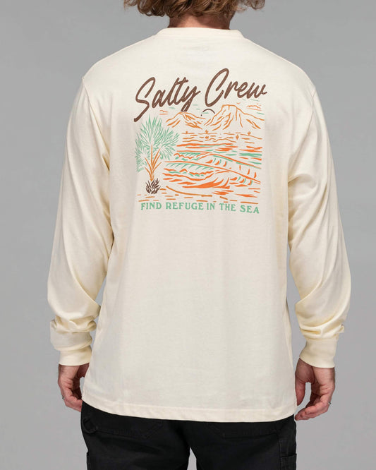 Salty crew T-SHIRTS L/S WESTERN WAVES CLASSIC L/S TEE - Bone in Bone