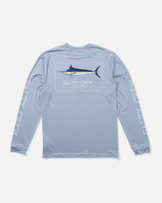 Blue Rogers LS Sunshirt - Blue Fog