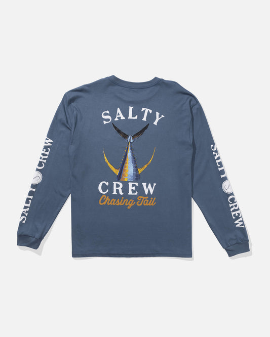 Salty crew T-SHIRTS L/S Tailed L/S - Slate in SLATE