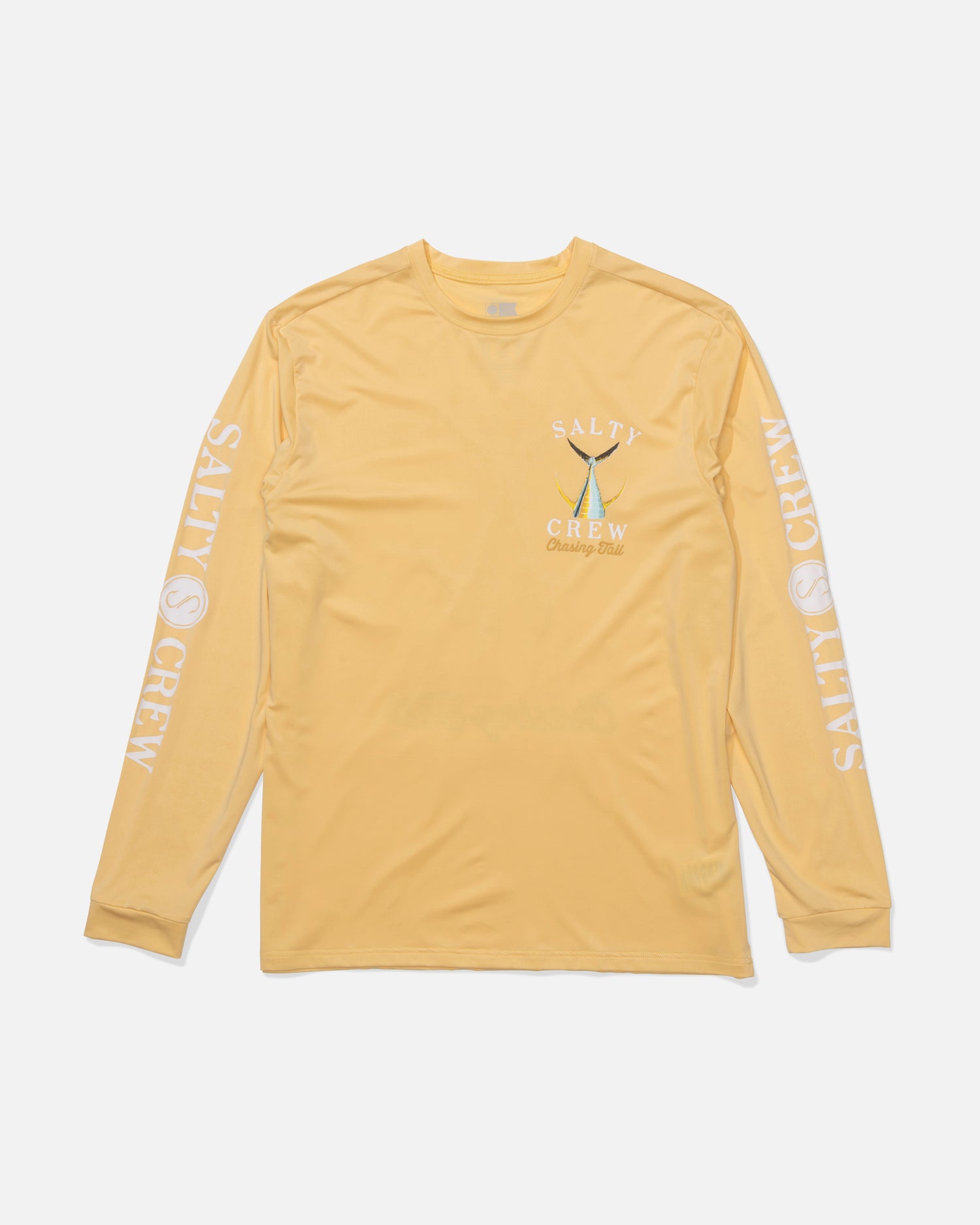 Tailed  L/S Tech Tee Rashguard - Light Orange