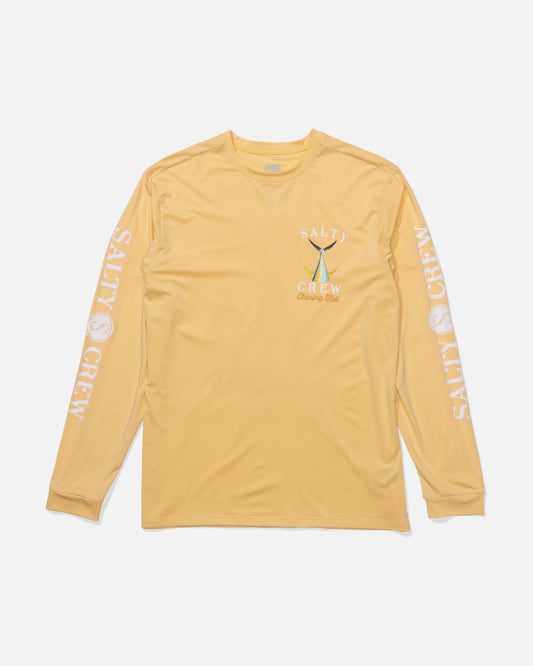 Tailed  L/S Tech Tee Rashguard - Light Orange
