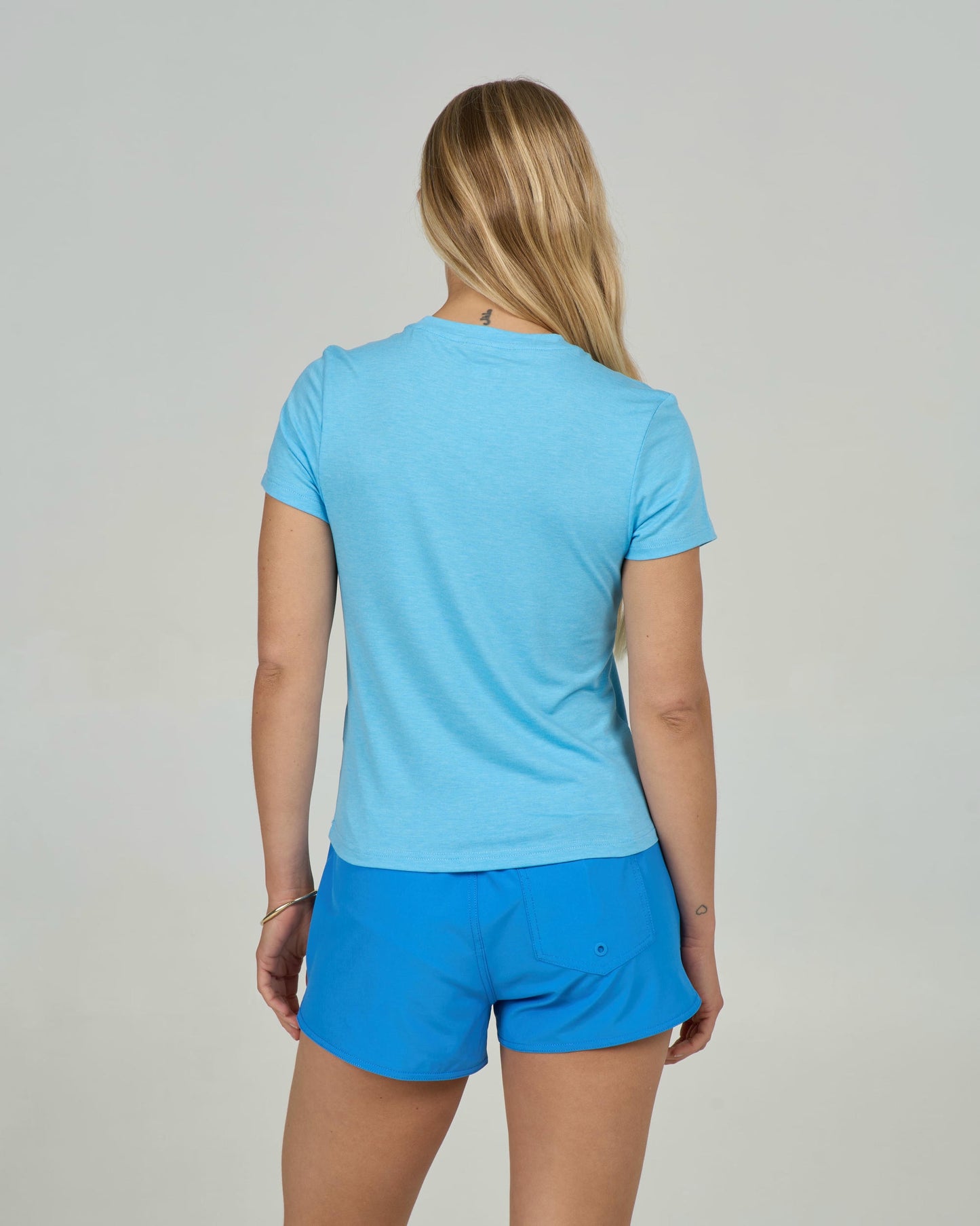 Alpha Tech Tee - Pool Blue