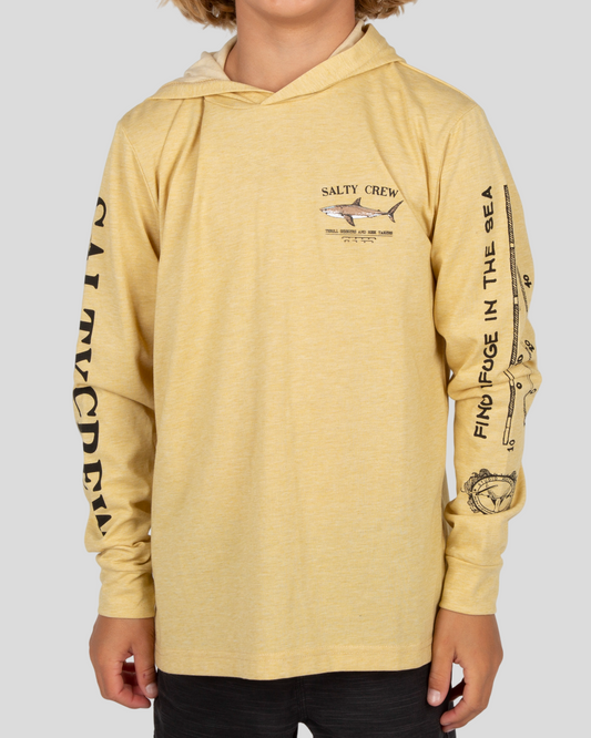 Bruce  Hood Tech Tee Kids - Kelp Green
