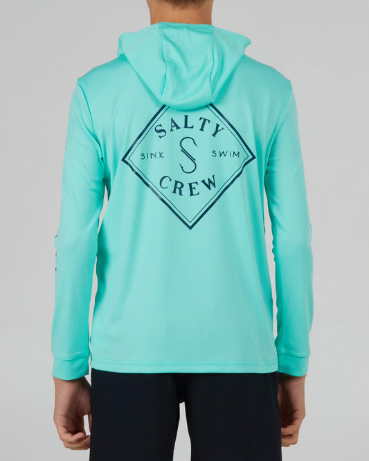 Salty Crew Boys - Tippet Hood Boys Sunshirt - Sea Foam