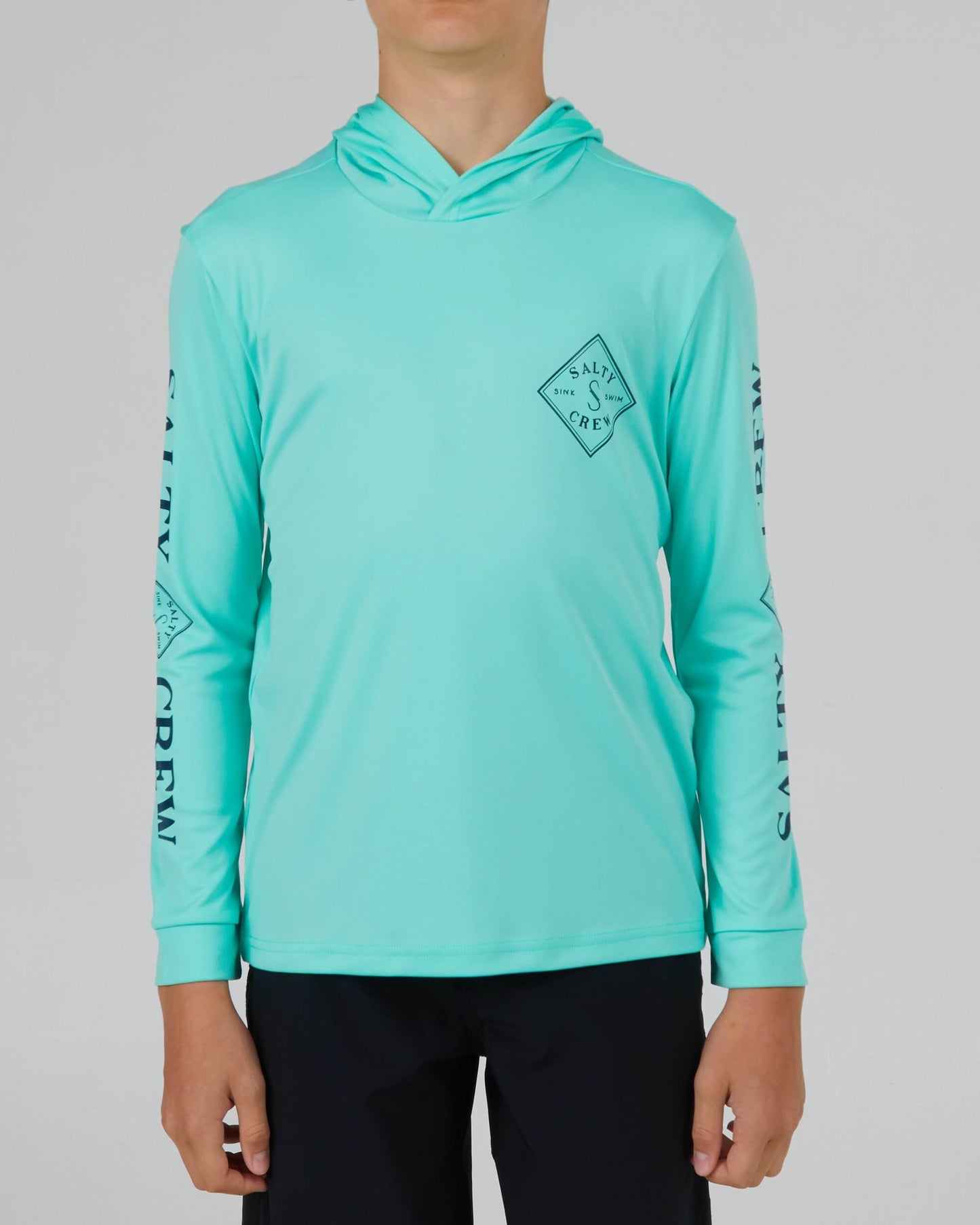 Salty Crew Boys - Tippet Hood Boys Sunshirt - Sea Foam