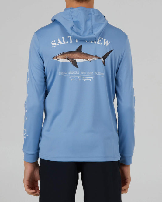 Salty Crew Boys - Bruce Hood Boys Sunshirt - Marine Blue