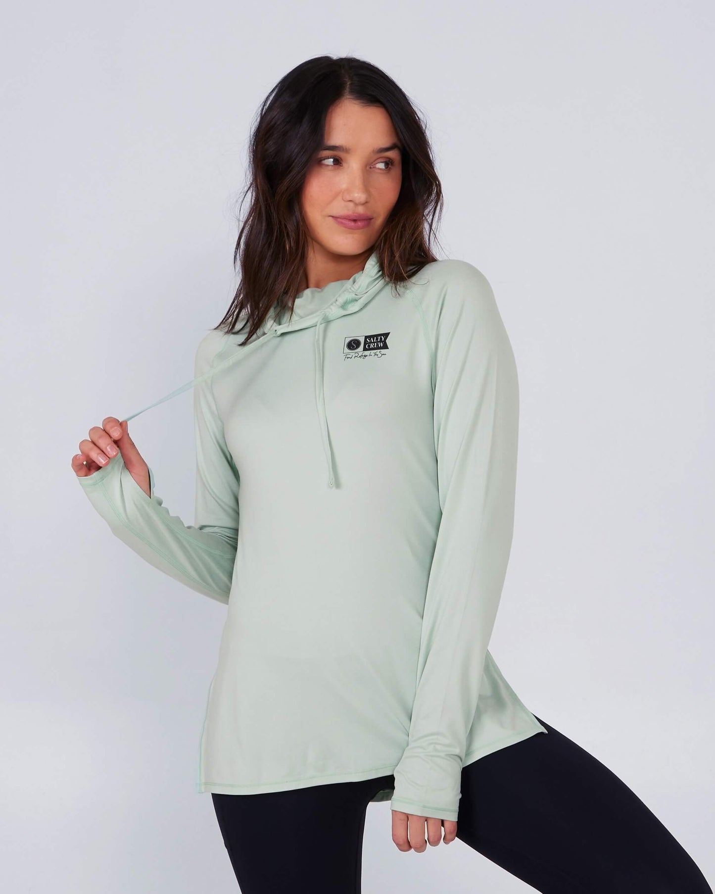 Salty Crew Womens - Thrill Seekers Hooded Sunshirt - Jade