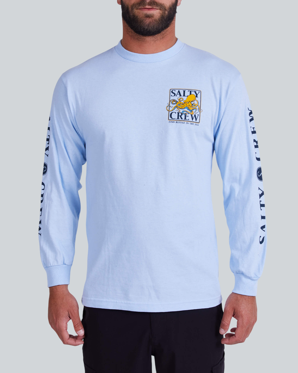 Ink Slinger Light Blue Standard L/S Tee