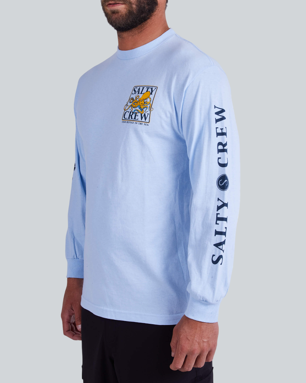 Ink Slinger Light Blue Standard L/S Tee