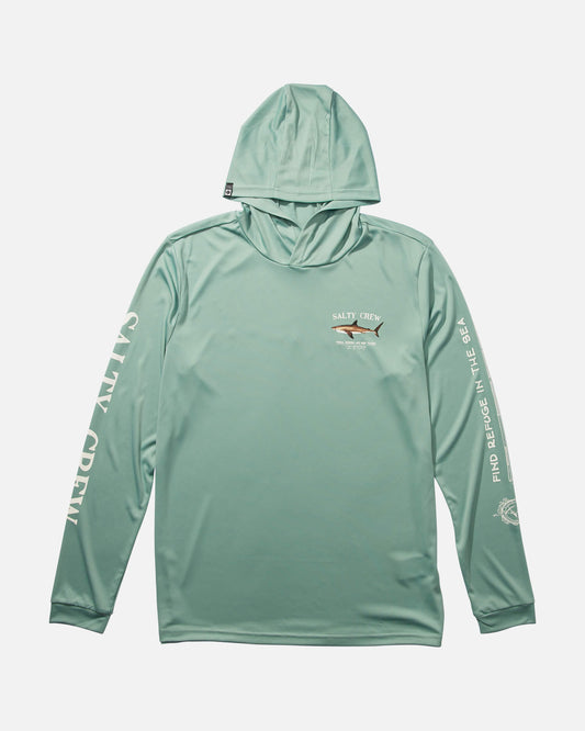 Salty Crew Men - Bruce Hood Sunshirt - Mackerel Upf 50+