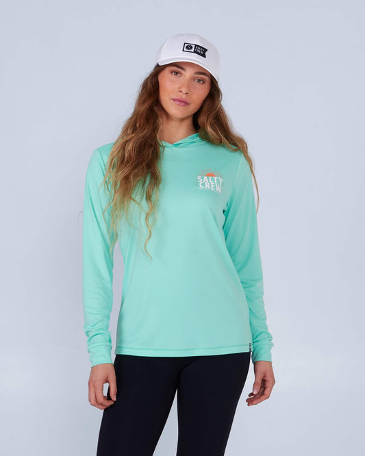 Salty Crew Womens - Cruisin Hooded Sunshirt - Sea Foam